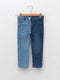 Color Block Baby Girl Jean Pants